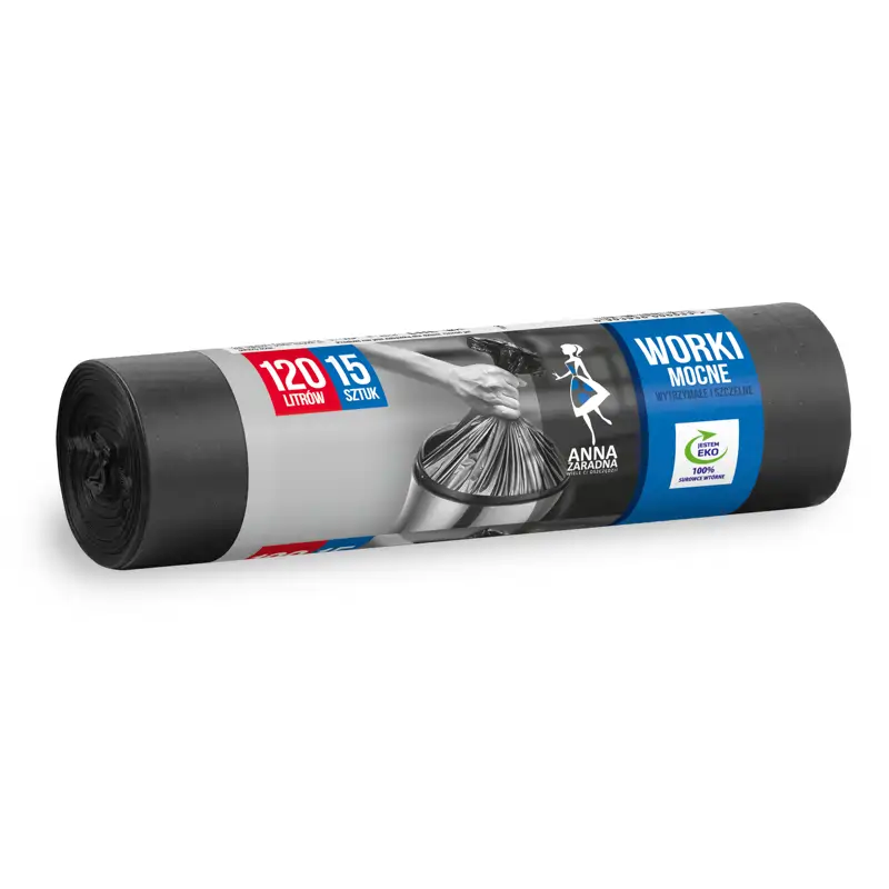 Anna Zaradna HDLD szemeteszsák 120L 15 db-os WNS 6533