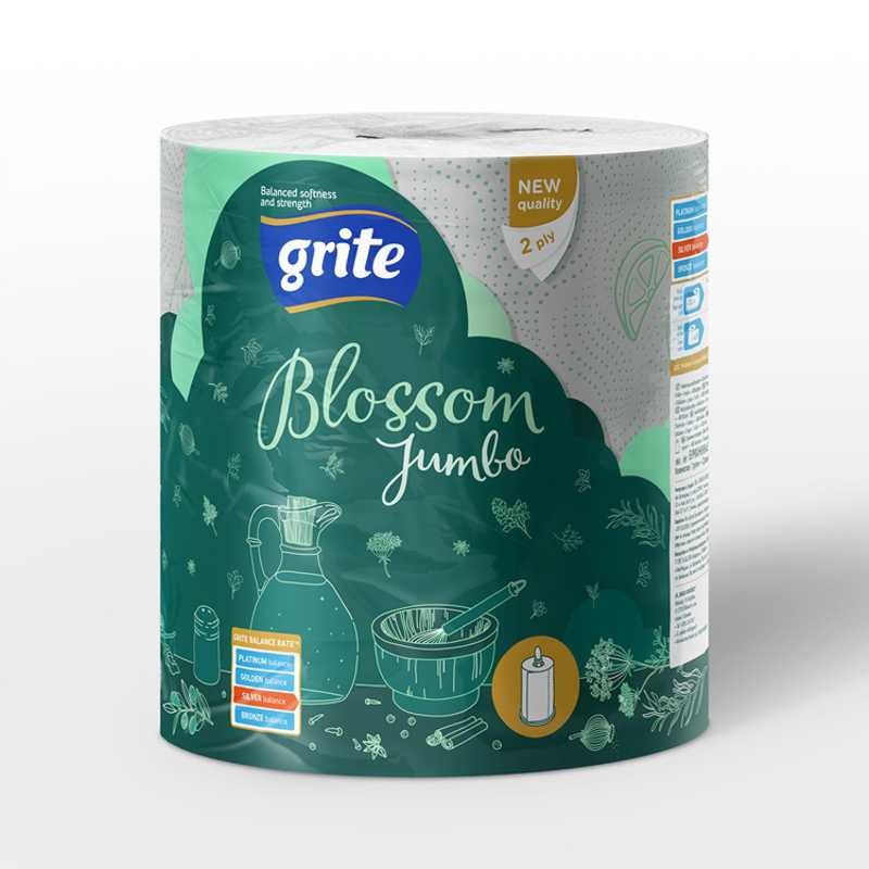 Grite Blossom Jumbo 2 rétegű papírtörlő 400 lapos