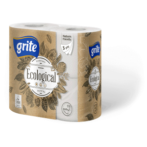 Grite Ecological 4 tek. 3 rétegű környezetbarát toalettpapír (135 lap/tekercs)