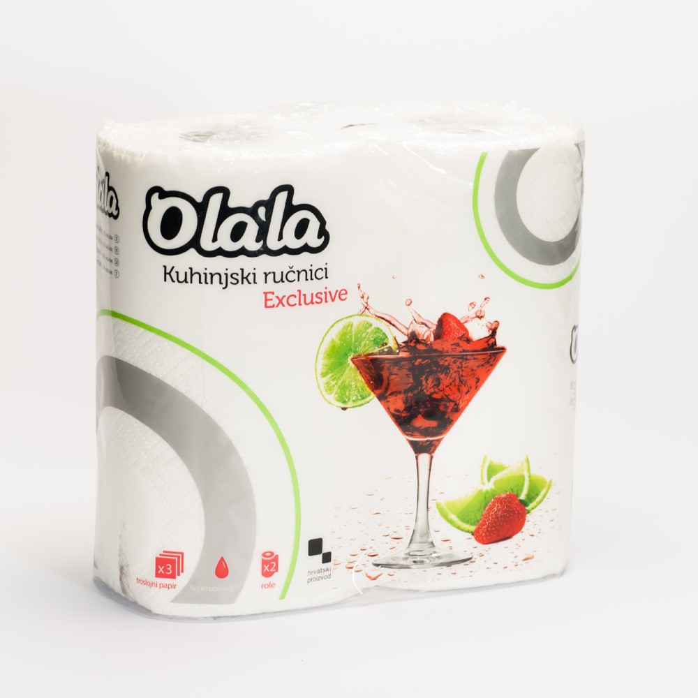 Olala Exclusive 3 rétegű kéztörlő (70 lap/tekercs)