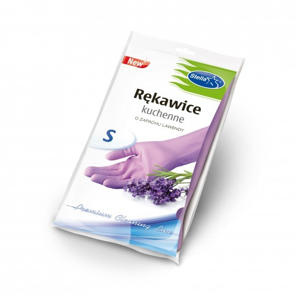 Stella gumikesztyű levendula illattal S méret