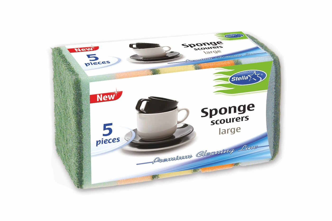 Mosogatószivacs Stella 5 db-os